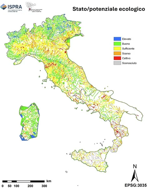 italia acque stato biologico