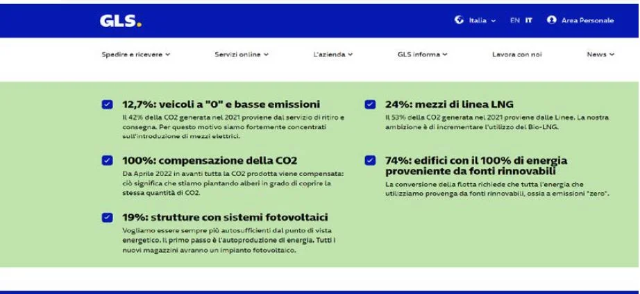 GLS greenwashing