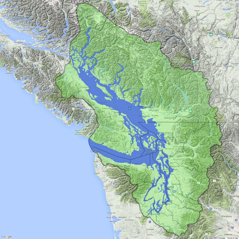 mappa salish sea