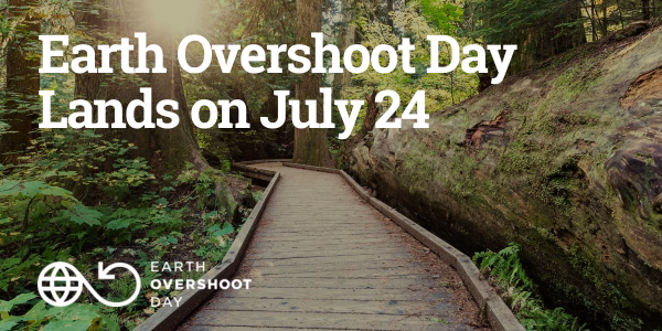 overshoot day della terra 2025. quando &egrave; quest'anno