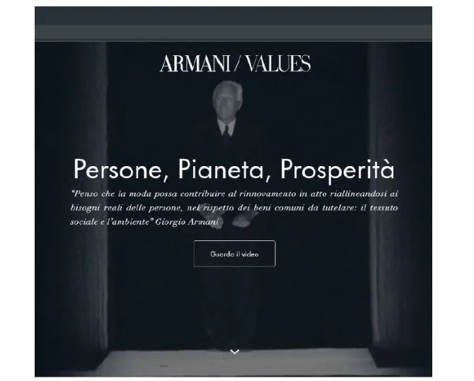 Armani greenwashing