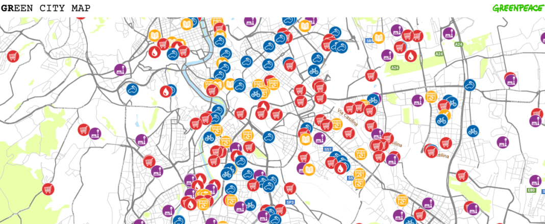 Green city map Greenpeace