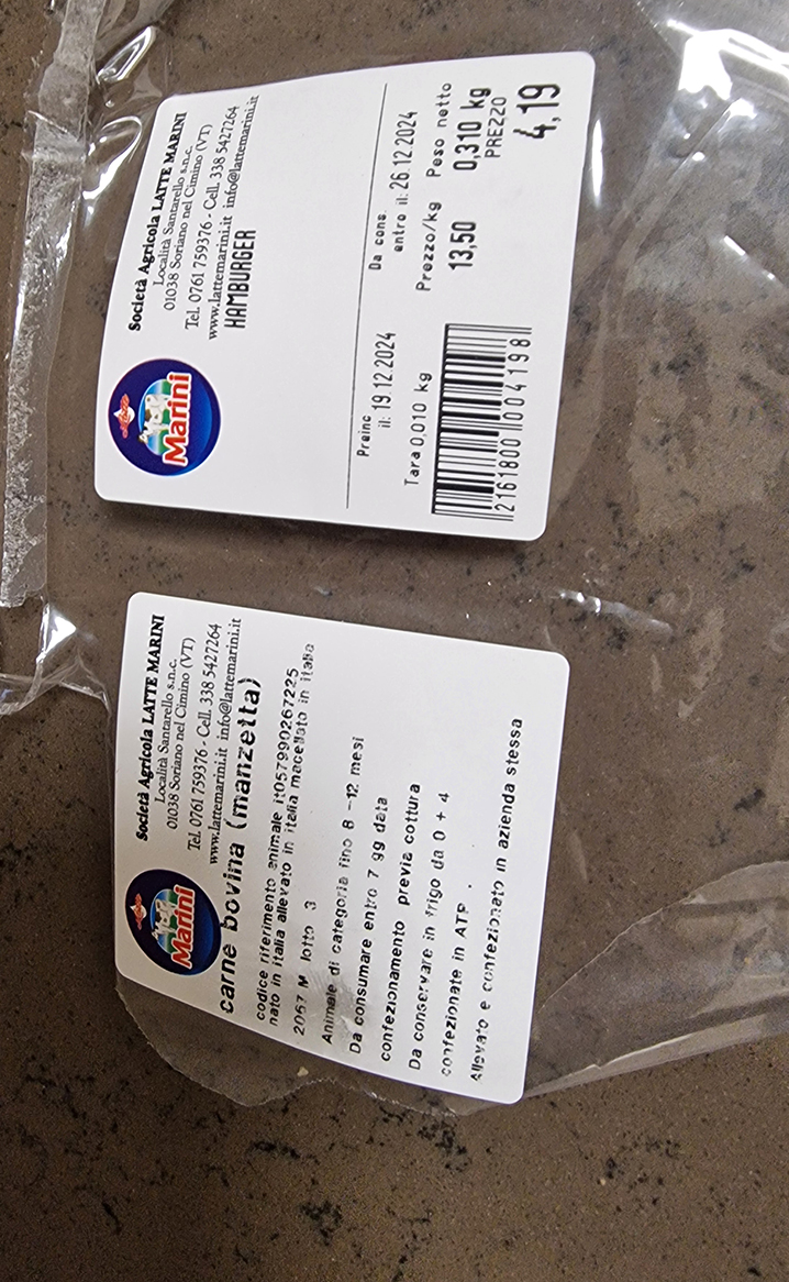 pellicola etichette differenziata