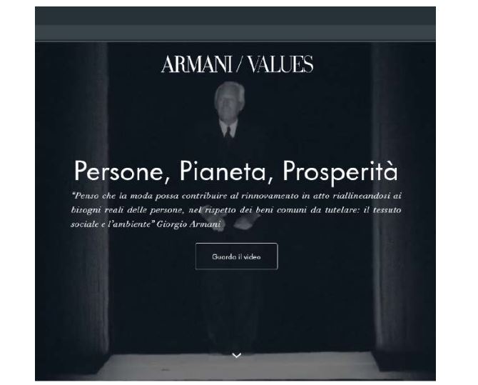 Armani greenwashing