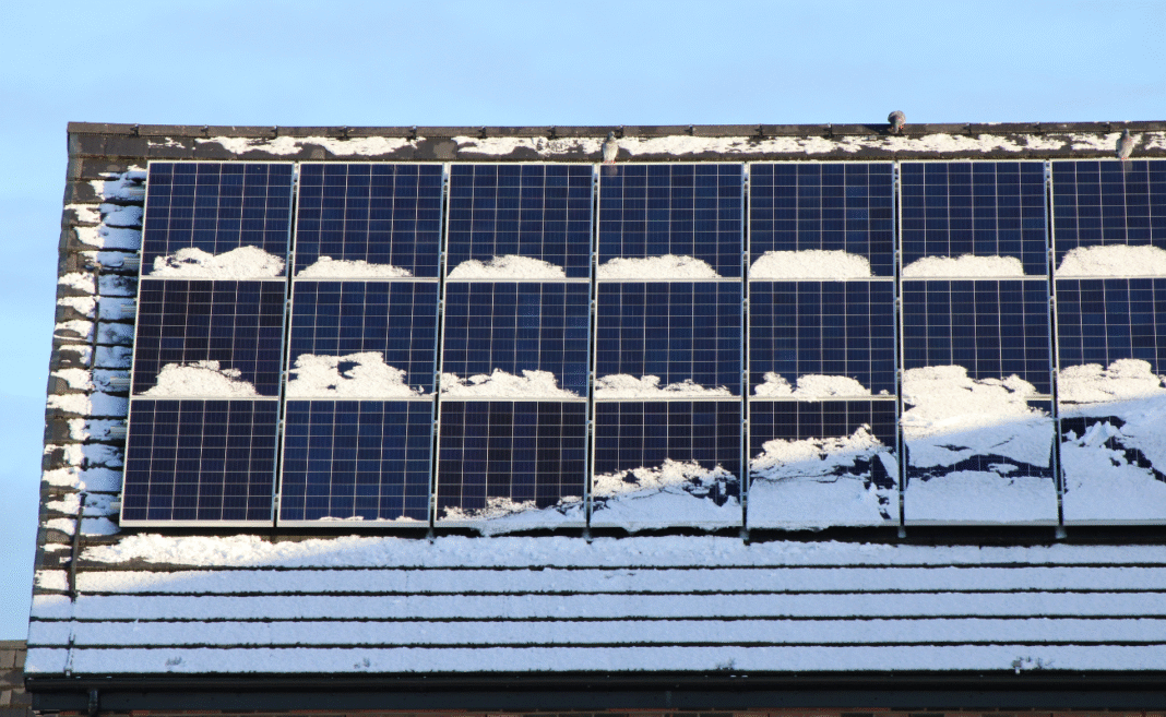 pannelli solari inverno